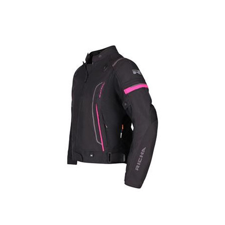 CASACO RICHA AIRSTREAM 3 MULHER - PRETO/ROSA