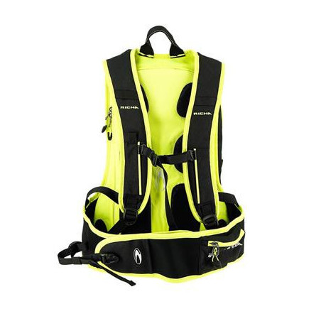 MOCHILA RICHA PADDOCK - PRETO/AMRELO FLUO