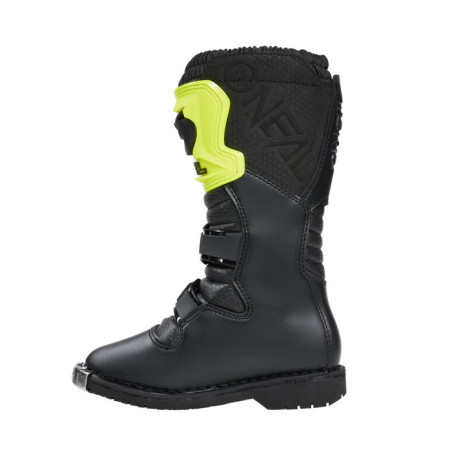 BOTAS RIDER PRO CRIANÇA - PRETO/ AMARELO NEON