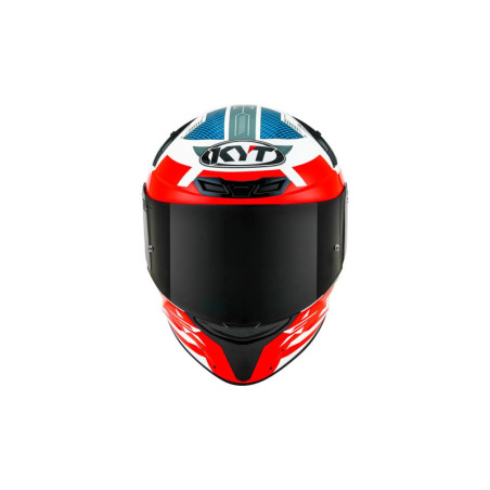 CAPACETE KYT TT-REVO FUSELAGE - AZUL/VERMELHO