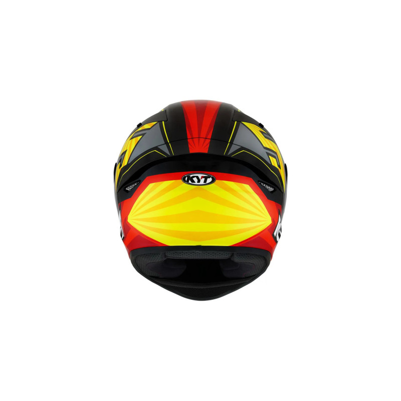 CAPACETE KYT TT-REVO FLUX- VERMELHO/AMARELO