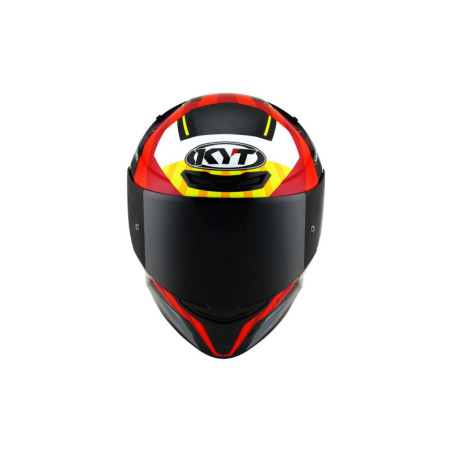 CAPACETE KYT TT-REVO FLUX- VERMELHO/AMARELO