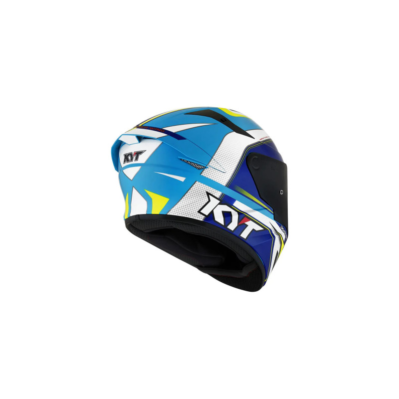 CAPACETE KYT TT-REVO GRAND PRIX- BRANCO/AZUL CLARO
