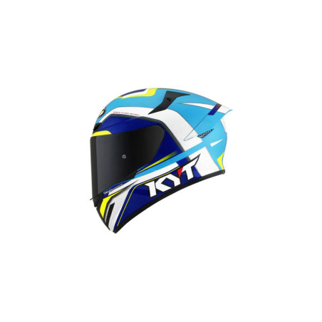 CAPACETE KYT TT-REVO GRAND PRIX- BRANCO/AZUL CLARO
