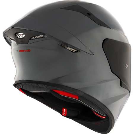 CAPACETE KYT TT-REVO PLAIN - CINZENTO