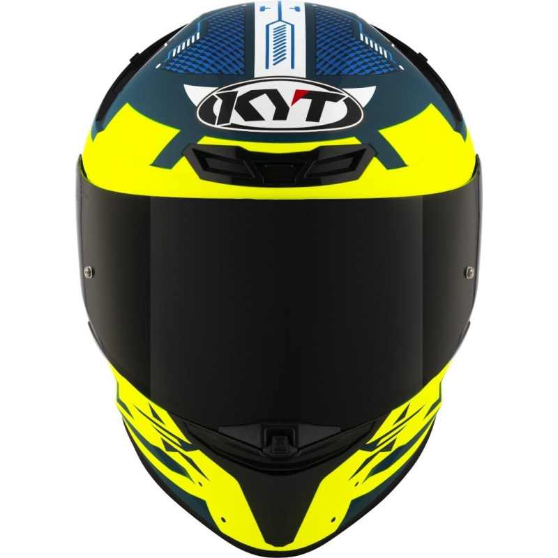 CAPACETE KYT TT-REVO FUSELAGE - AZUL/AMARELO