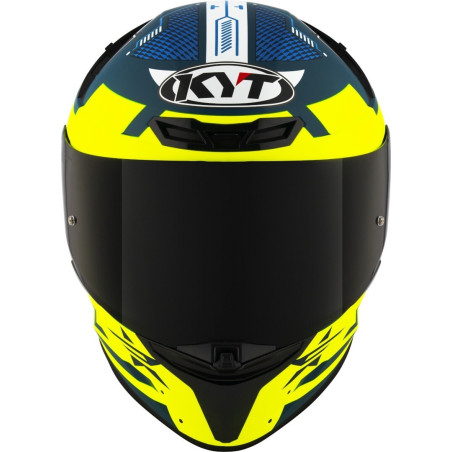 CAPACETE KYT TT-REVO FUSELAGE - AZUL/AMARELO