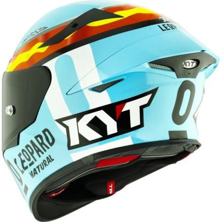 CAPACETE KYT TT-REVO LEOPARD - AZUL/AMARELO