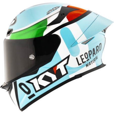 CAPACETE KYT TT-REVO LEOPARD - AZUL/VERDE/VERMELHO