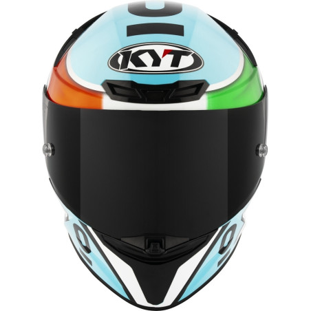 CAPACETE KYT TT-REVO LEOPARD - AZUL/VERDE/VERMELHO