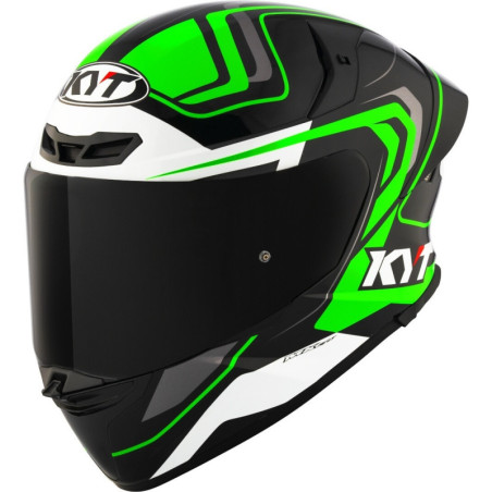 CAPACETE KYT TT- REVO OVERTECH - PRETO/VERDE