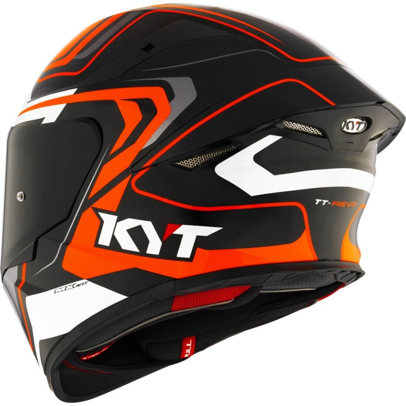 CAPACETE KYT TT-REVO OVERTECH - PRETO/LARANJA