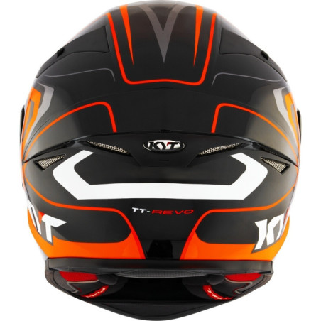 CAPACETE KYT TT-REVO OVERTECH - PRETO/LARANJA