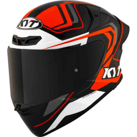 CAPACETE KYT TT-REVO OVERTECH - PRETO/LARANJA