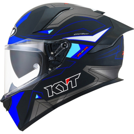 CAPACETE KYT R2R LED MATT - PRETO/AZUL