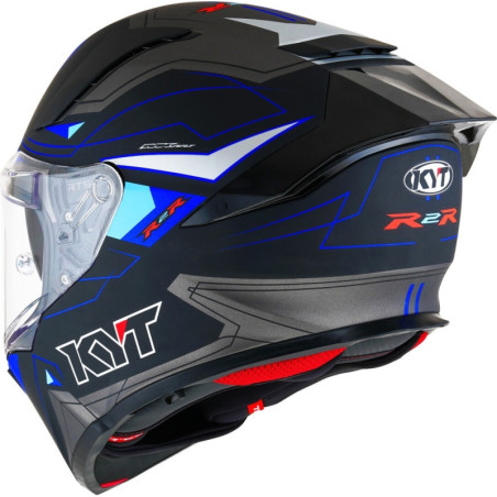 CAPACETE KYT R2R LED MATT - PRETO/AZUL