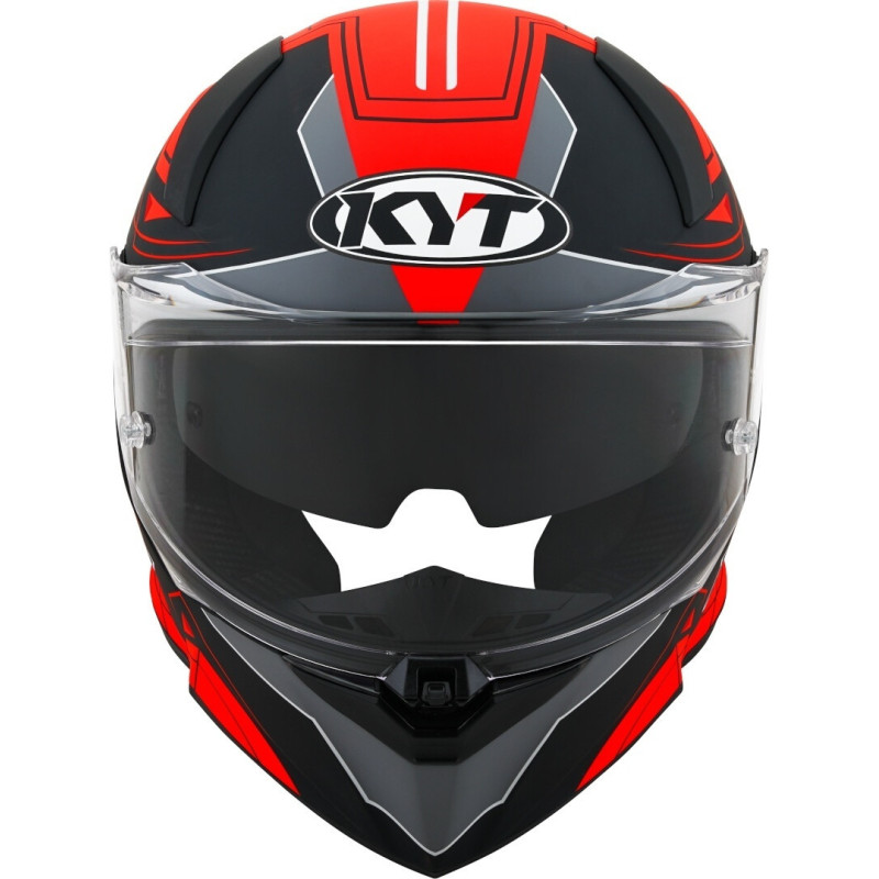 CAPACETE KYT R2R LED MATT - PRETO/VERMELHO