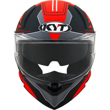 CAPACETE KYT R2R LED MATT - PRETO/VERMELHO