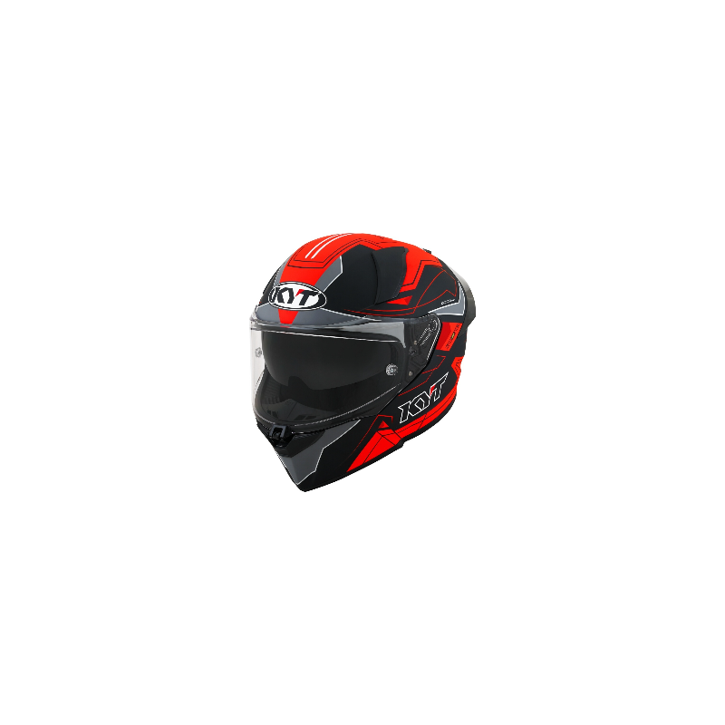 CAPACETE KYT R2R LED MATT - PRETO/VERMELHO