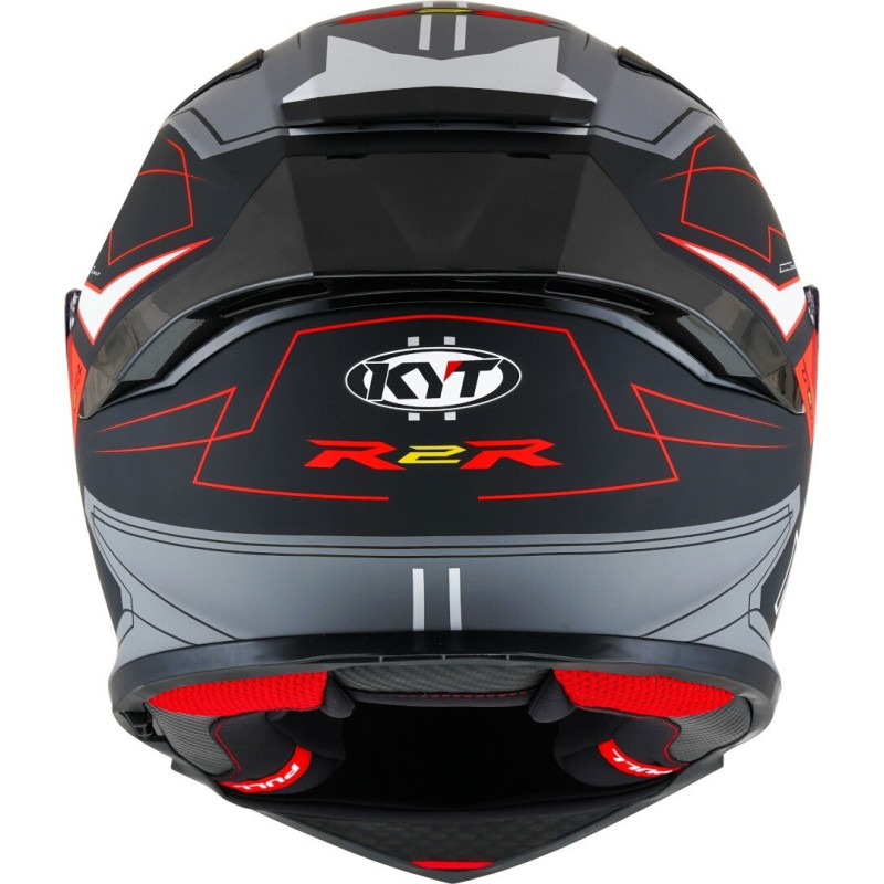 CAPACETE KYT R2R LED MATT - PRETO/CINZENTO