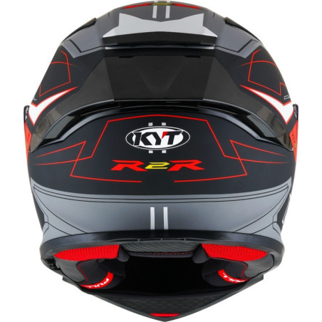 CAPACETE KYT R2R LED MATT - PRETO/CINZENTO