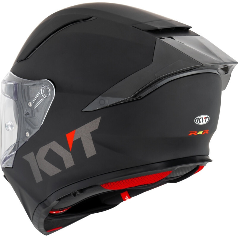 CAPACETE KYT R2R PLAIN - PRETO