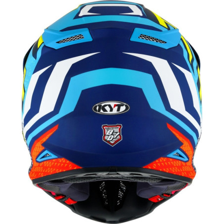 CAPACETE KYT SKYHAWK HYPERFLOW MATT - AZUL/VERMELHO
