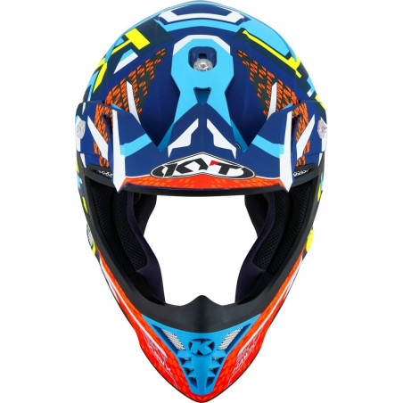 CAPACETE KYT SKYHAWK HYPERFLOW MATT - AZUL/VERMELHO