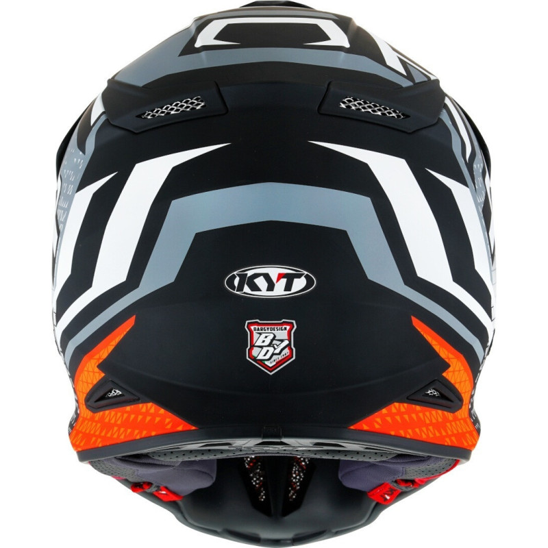 CAPACETE KYT SKYHAWK HYPERFLOW MATT - PRETO/LARANJA