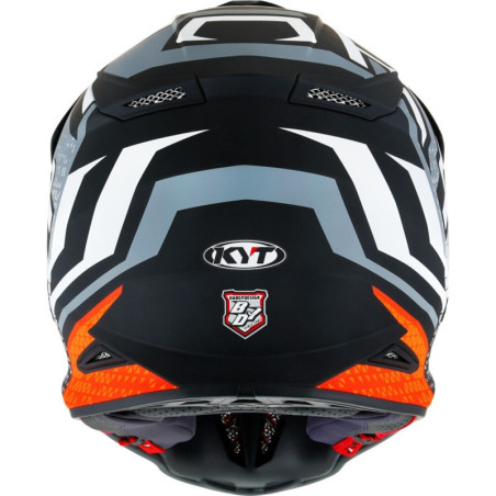 CAPACETE KYT SKYHAWK HYPERFLOW MATT - PRETO/LARANJA