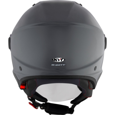 CAPACETE KYT D-CITY PLAIN - CINZENTO