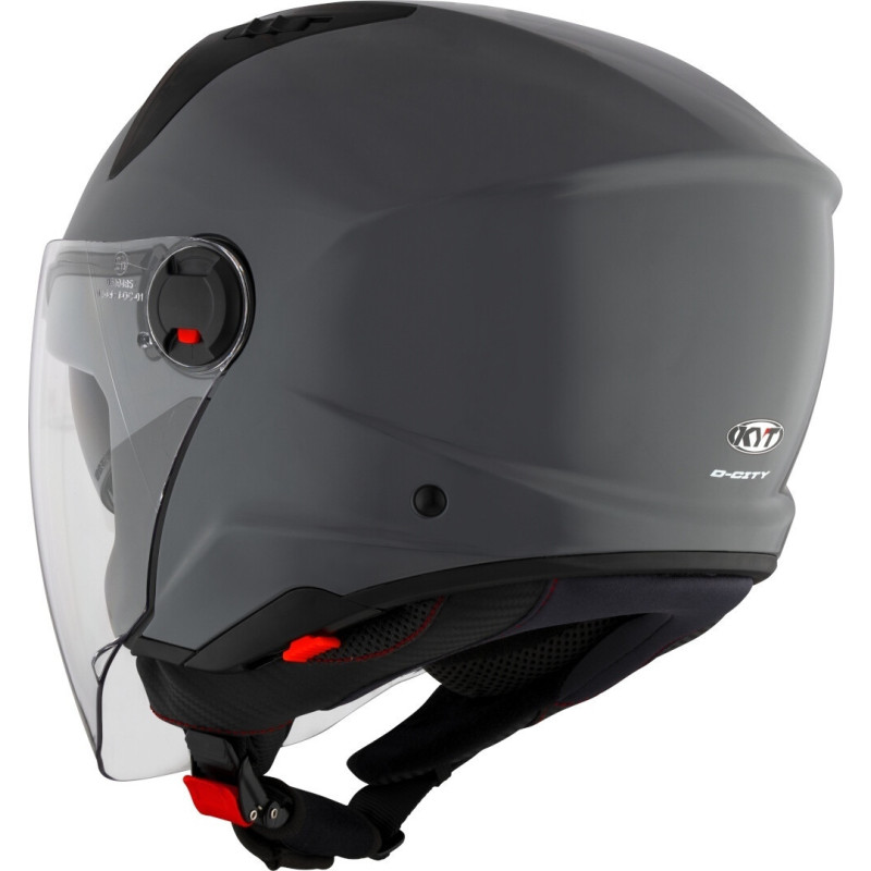 CAPACETE KYT D-CITY PLAIN - CINZENTO