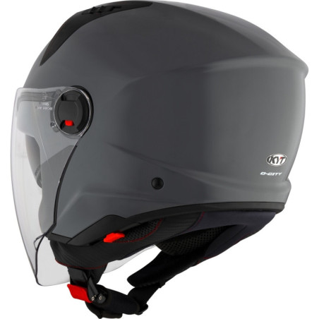 CAPACETE KYT D-CITY PLAIN - CINZENTO