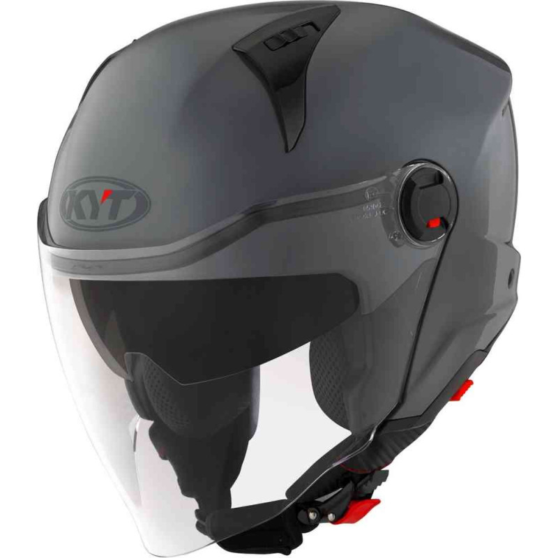 CAPACETE KYT D-CITY PLAIN - CINZENTO