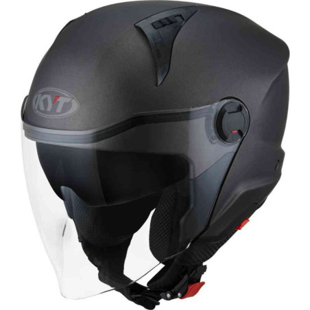 CAPACETE KYT D-CITY PLAIN - CINZENTO MATT