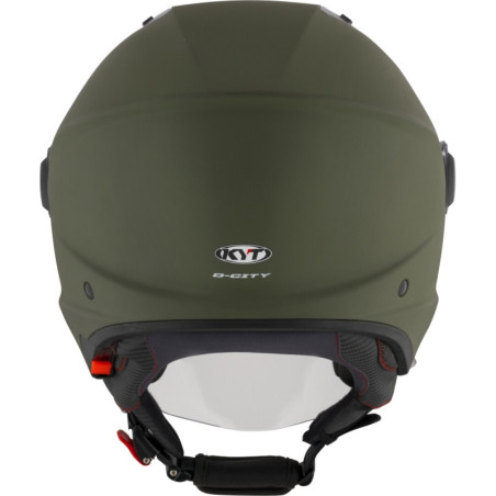 CAPACETE KYT D-CITY PLAIN - VERDE MATT