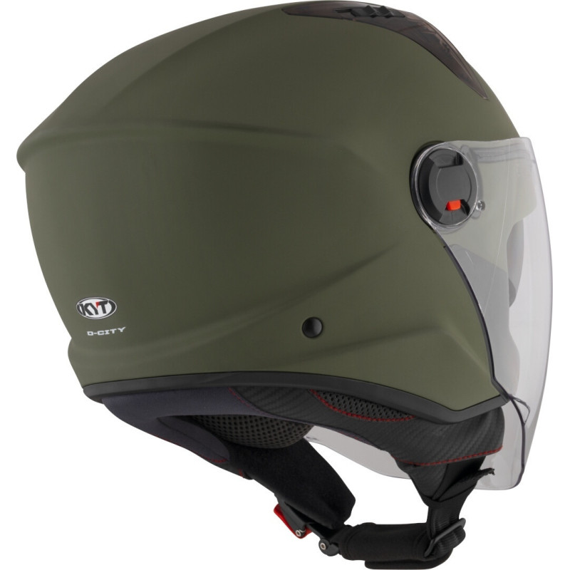 CAPACETE KYT D-CITY PLAIN - VERDE MATT