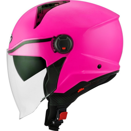 CAPACETE KYT D-CITY PLAIN - ROSA FLUO