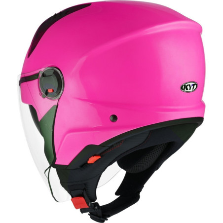 CAPACETE KYT D-CITY PLAIN - ROSA FLUO