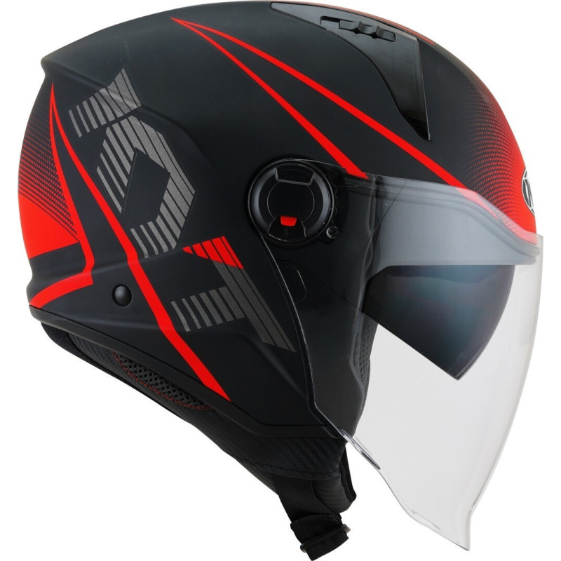 CAPACETE KYT D-CITY COLORFUL - VERMELHO
