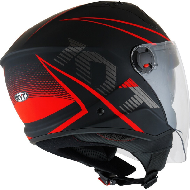 CAPACETE KYT D-CITY COLORFUL - VERMELHO