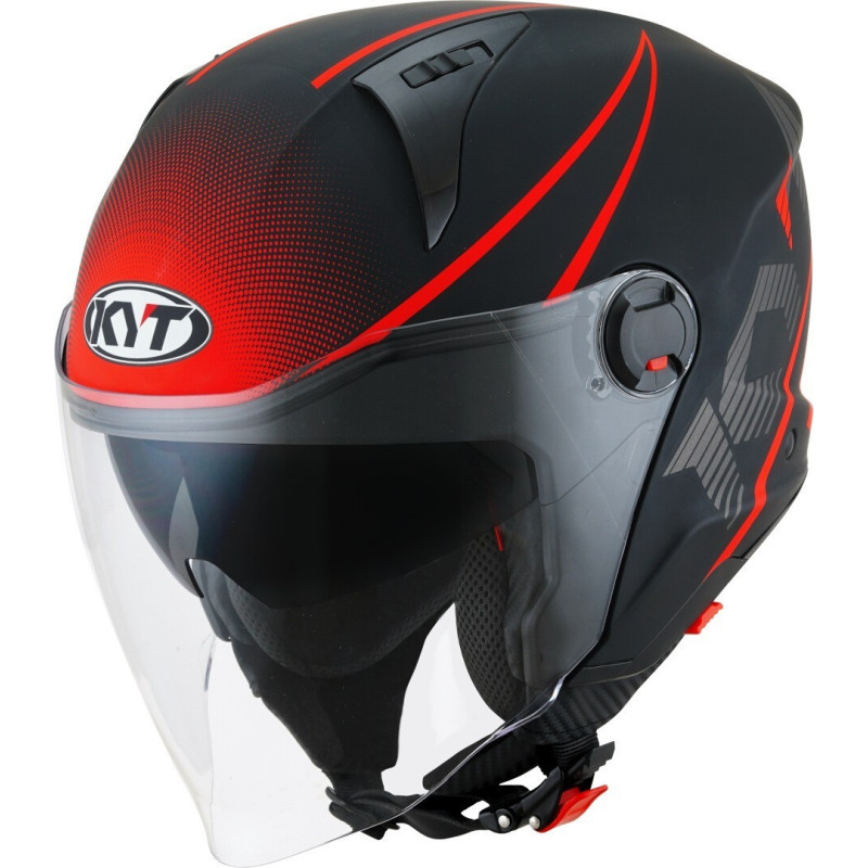 CAPACETE KYT D-CITY COLORFUL - VERMELHO