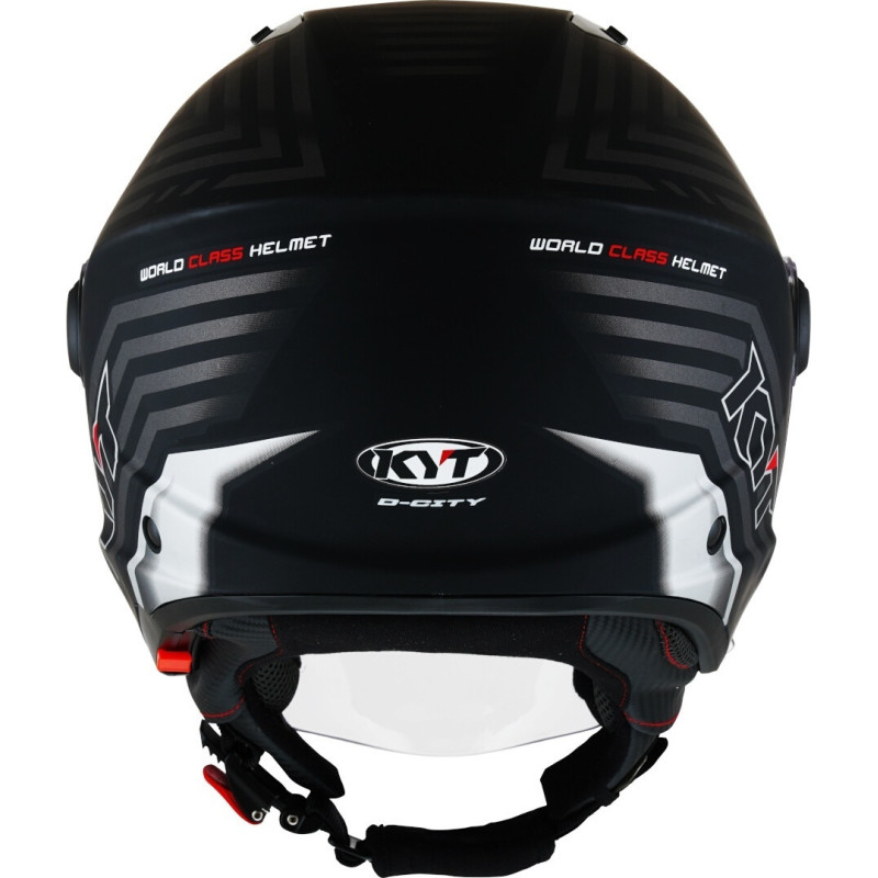 CAPACETE KYT D-CITY LUCENT - PRETO/PRATEADO