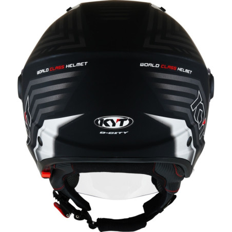 CAPACETE KYT D-CITY LUCENT - PRETO/PRATEADO