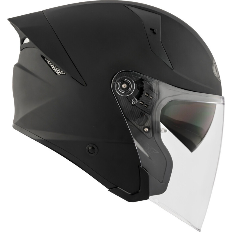 CAPACETE KYT TTR-JET PLAIN - PRETO