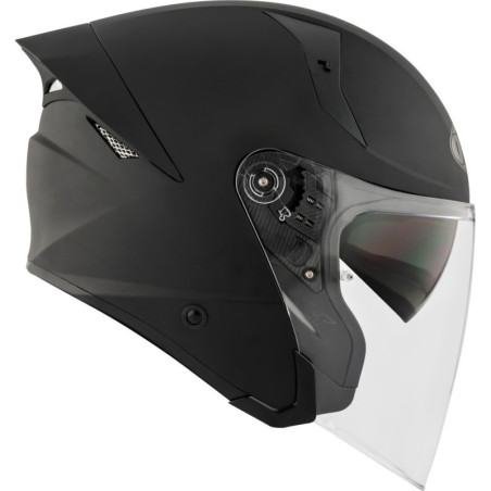 CAPACETE KYT TTR-JET PLAIN - PRETO