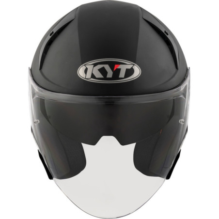 CAPACETE KYT TTR-JET PLAIN - PRETO
