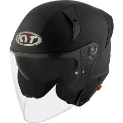 CAPACETE KYT TTR-JET PLAIN - PRETO