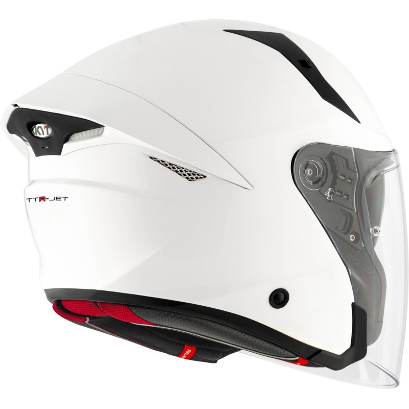 CAPACETE KYT TTR-JET PLAIN - BRANCO