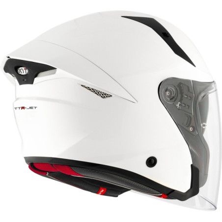 CAPACETE KYT TTR-JET PLAIN - BRANCO
